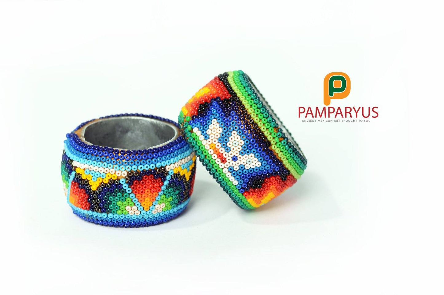 Huichol Beaded Napkin Holder Arte Huichol - Pamparyus