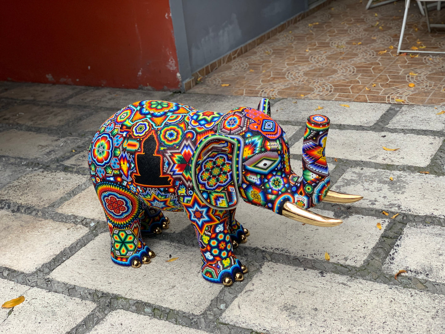 Elefante Huichol Buddha - Pamparyus