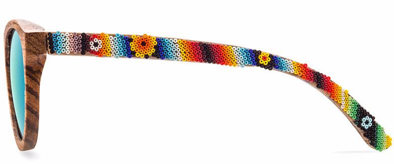 Glasses Huichol La Paz Mirror Arte Huichol - Pamparyus