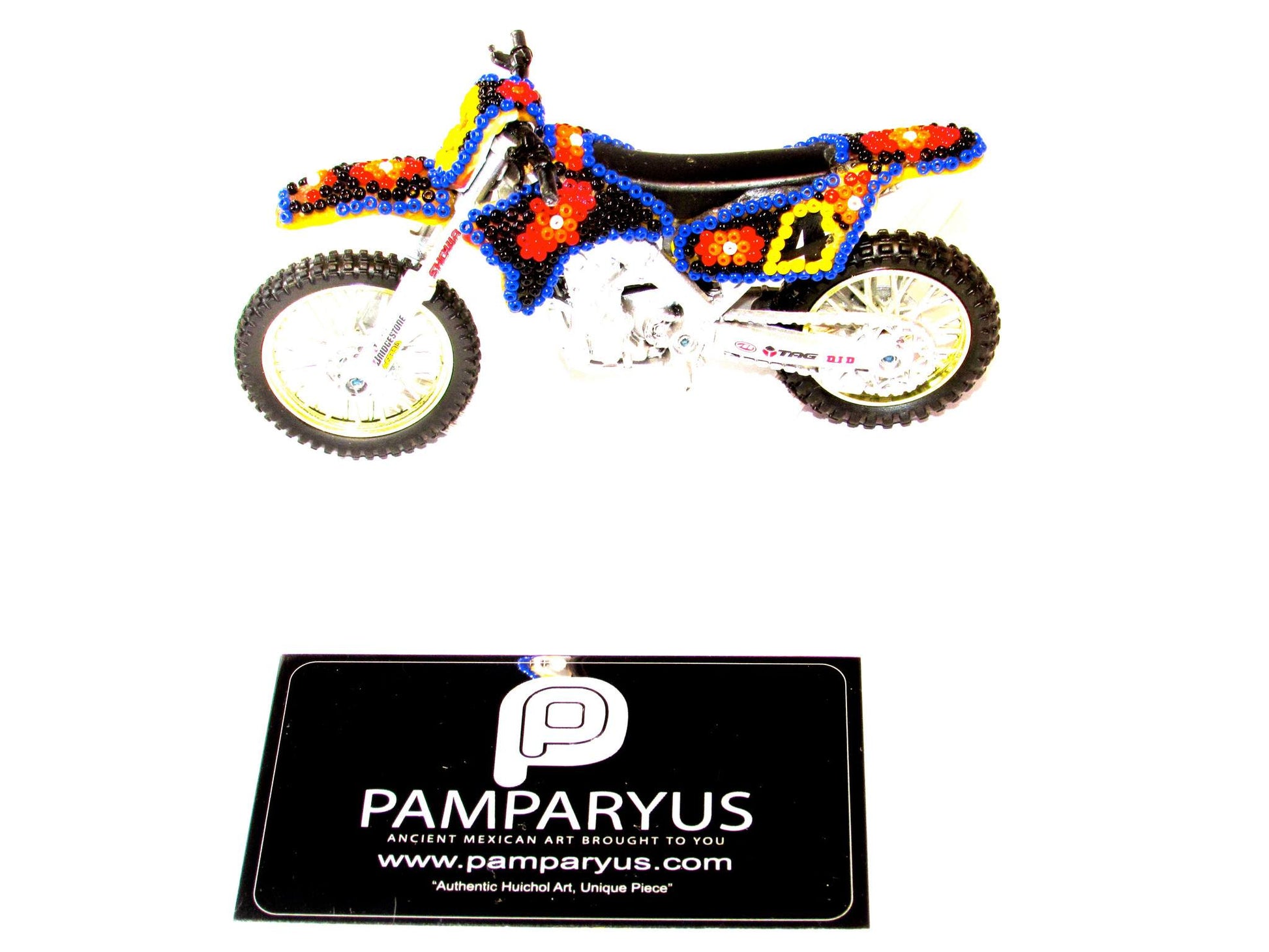 Motocicleta Huichol Arte Huichol - Pamparyus 