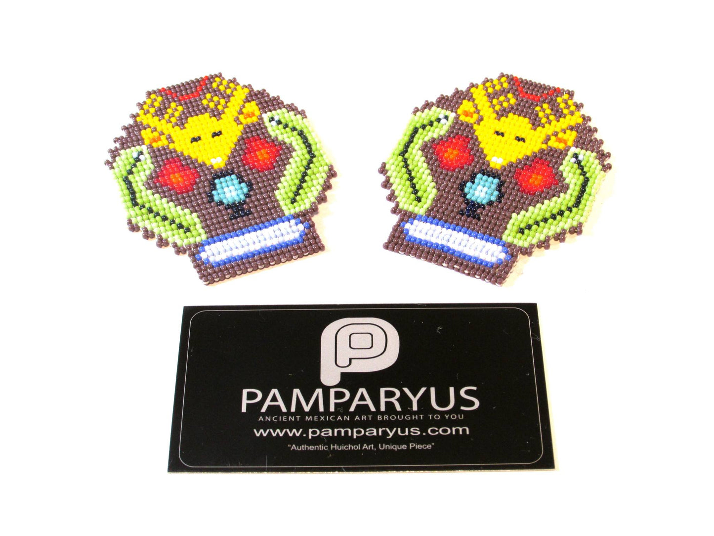 Parches Cráneo Huichol Arte Huichol - Pamparyus 